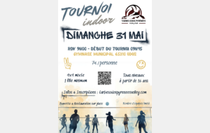 Tournoi Indoor 31 mai