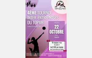 4ème Tournoi Inter-entreprises du TOPVB